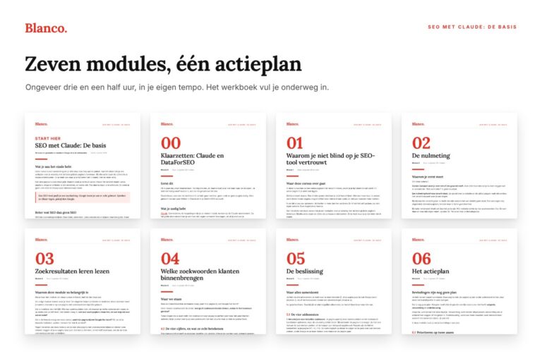 De modules van SEO met Claude