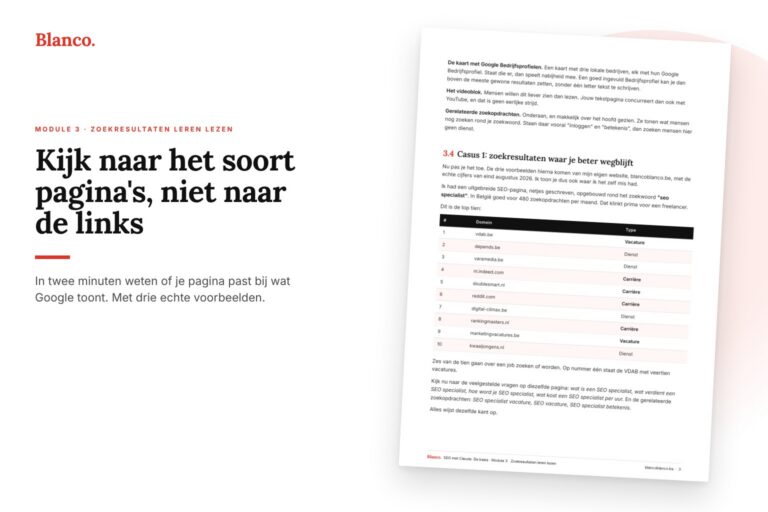 SEO met Claude zoekresultaten leren lezen
